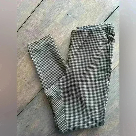 J Jill Plaid Ponte Leggings Size Medium Petite - Picture 1 of 3